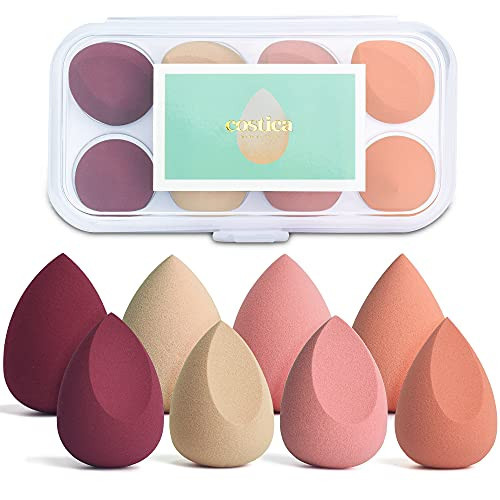 COSTICA Makeup Sponge Set Blender, Beauty Sponge Makeup Blender Flawless for Liquid - Multi Colored 8 pcs Exquisite Packeged | Amazon (US)