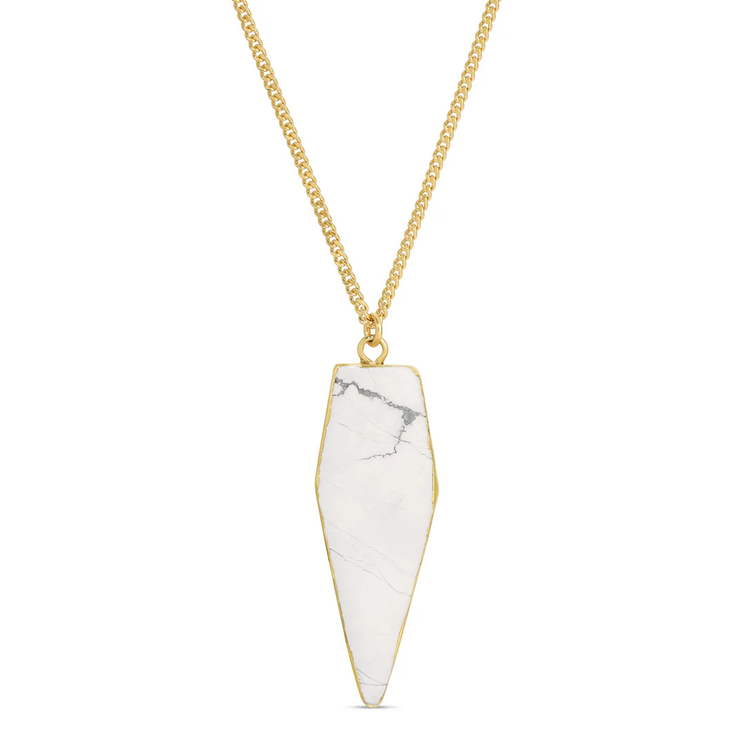 Howlite Point Necklace | Meghan Bo Designs