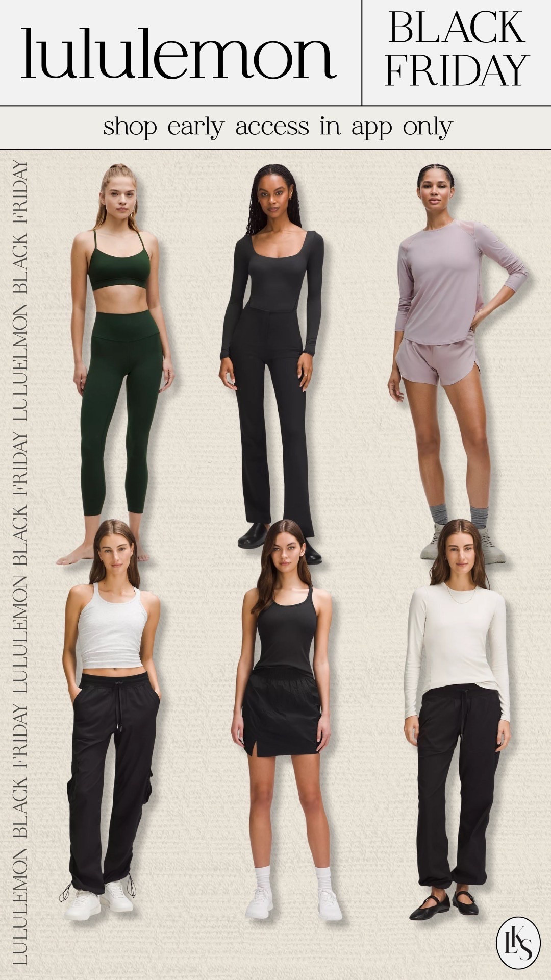 stock up on your @lululemon favorites marked down right now for black friday, only in the app! #ad #lululemoncreator