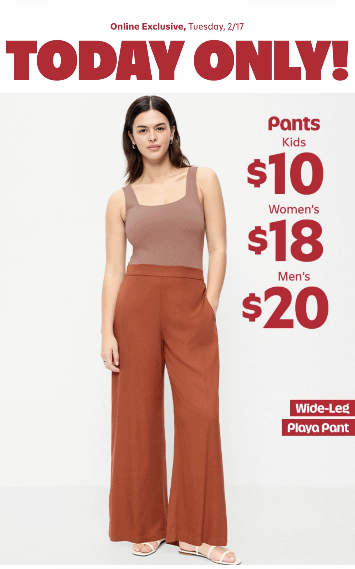 OLD NAVY DEAL OF THE DAY IS PANT SALE FOR THE WHOLE FAMILY 

Jeans
Joggers
Work pants
Wide leg trousers
Kids school pants
ALL. HALF. OFF.

If you’ve been waiting to refresh your closet, this is your sign. I linked my favorite must have pants for women, men, and kids. Do not wait because sizes WILL disappear.

#OldNavyDeal #OldNavyStyle #DenimDeals #WinterStyle #EverydayOutfits #ShoppingWithPriiincesss #Atlantamom #Atlantablogger #AtlantaCreator #AtlantaContentCreator

#LTKootd #LTKSeasonal #LTKSaleAlert