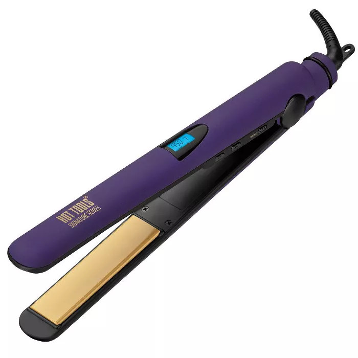 Hot Tools Ceramic Digital Flat Iron - Purple - 1" | Target
