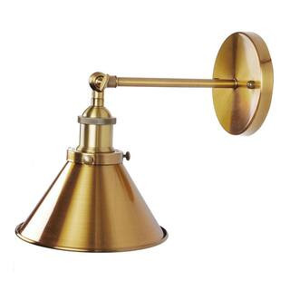 1-Light Golden Sconce Wall Light | The Home Depot