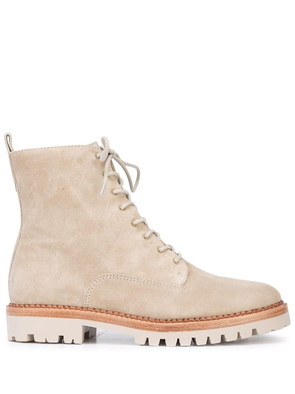 Cabria Lug Sole Suede Lace Up Bootie | Tootsies