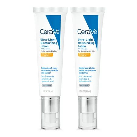 CeraVe Ultra-Light Moisturizing Face Lotion with SPF 30 1.7 oz. - 2 Pack | Walmart (US)