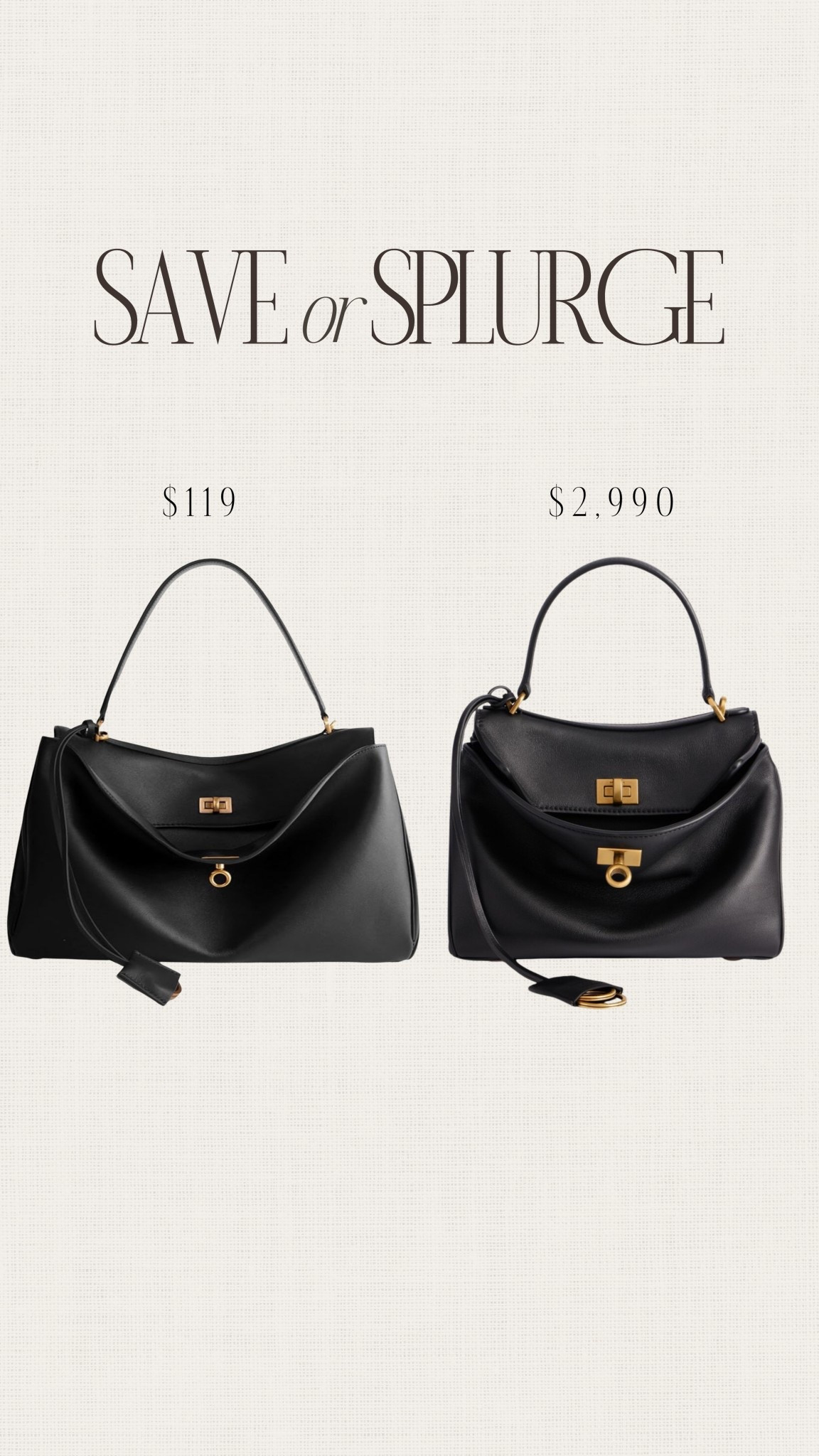 Save or splurge✨ These handbags are gorgeous and would make a great gift this holiday season. #stylinbyaylin

#LTKHoliday #LTKGiftGuide