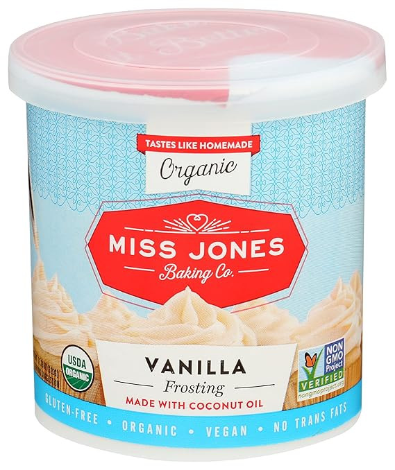 Miss Jones Baking Organic Buttercream Frosting, Perfect for Icing and Decorating, Vegan-Friendly:... | Amazon (US)