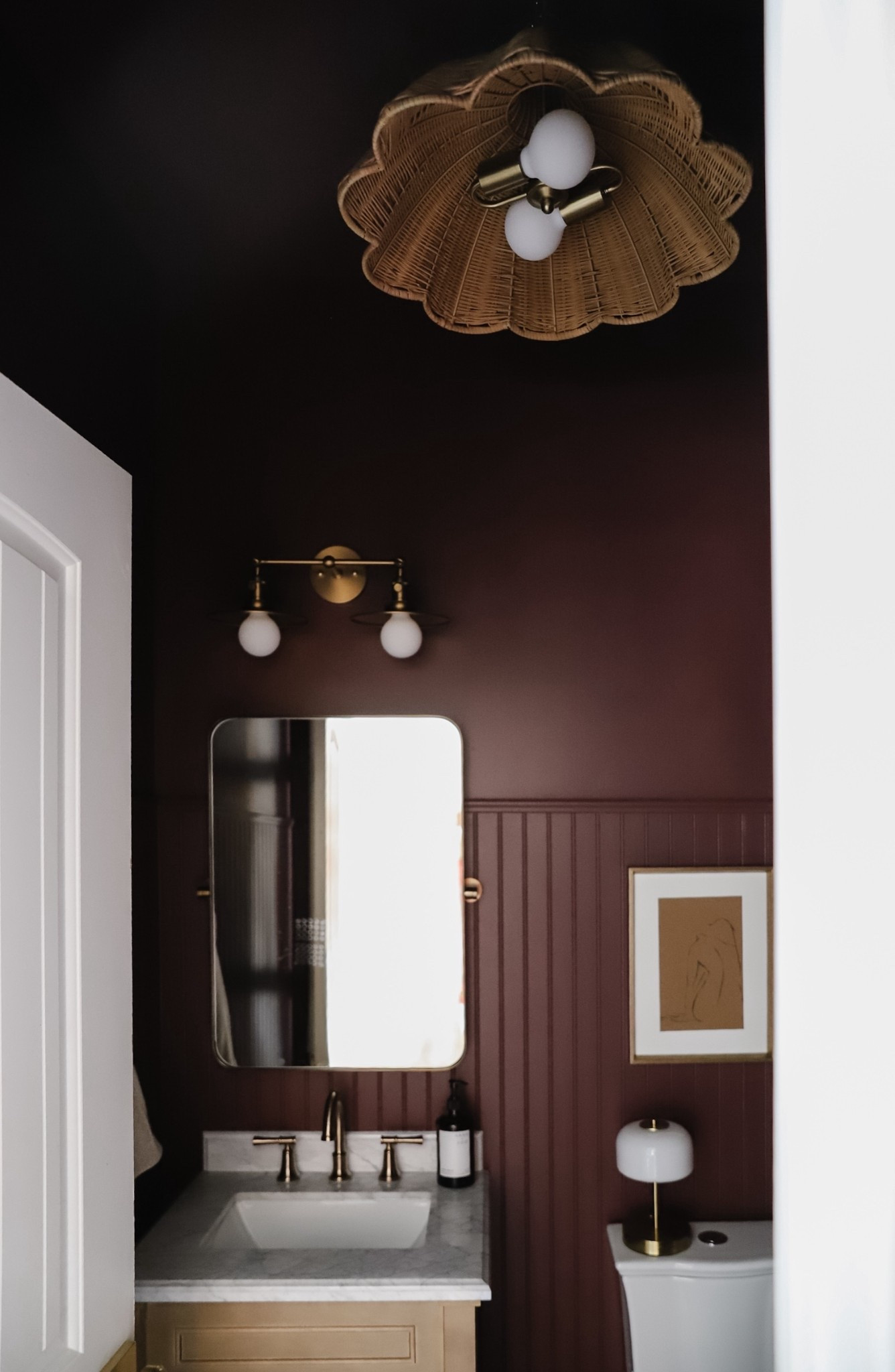 Rattan pendant light is 20% off with GRETA20 🙌🏾 guest bathroom 

#LTKHome