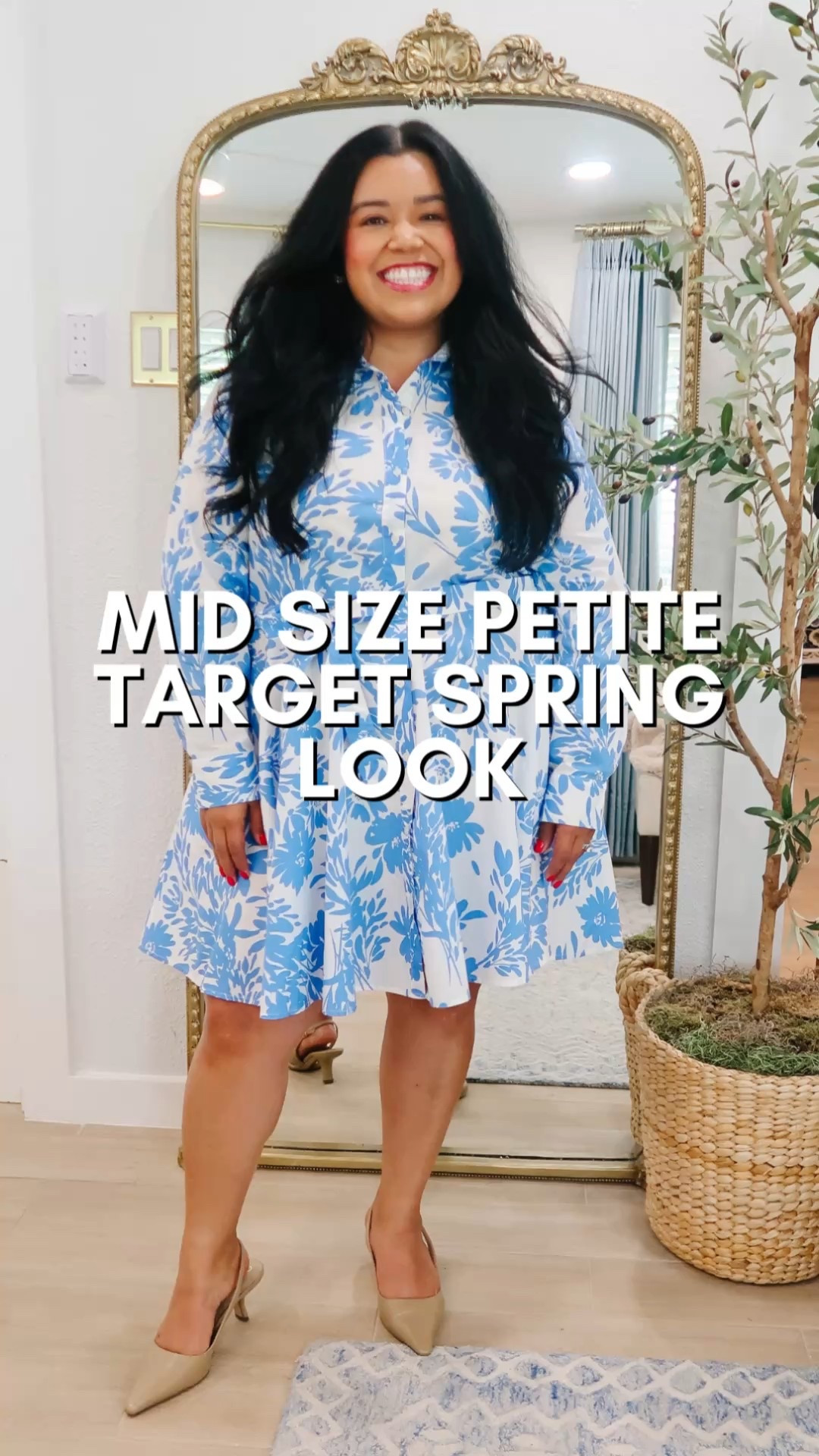 MIDSIZE PETITE TARGET SPRING OUTFIT  It’s Spring and almost Summer and THIS VIRAL TARGET BLUE DRESS is gorgeous and totally worth it AND almost sold out again! #targetfashion #targetfinds  

💖I love this Target fit and flare shirt dress, the skirt has sooo much body but the dress is still lightweight. It’s perfect to dress up for the office or church or to wear casually as well! 

💖I paired my dress with my favorite low slingback pump from sam Edelman. They come in sooo many different colors and leathers and they also come in wide width as well! I have a wide foot and I’m wearing the regular width. 
 
💖Related to: classic outfit, coastal grandmillenial outfit, preppy outfits, midsize outfits, spring outfits, modest fashion, petite fashion, summer outfits, brunch outfit, teacher outfit  

#summeroutfits #midsizestyle #midsizefashion #springoutfits #size16style #size16fashion #modestfashion #modestdress #petitefashion #petitestyleinspo  #ltkmidsize #ltkplussize #grandmillenialoutfit #classicstyle #ifounditattarget 

#LTKPlusSize #LTKPetite #LTKMidsize