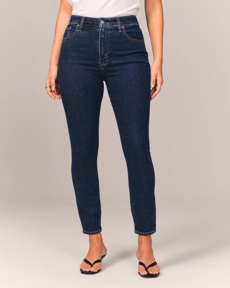 Curve Love High Rise Super Skinny Ankle Jean | Abercrombie & Fitch (US)