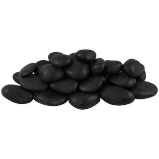 Rain Forest 0.40 cu. ft. 1 in. to 2 in. 30 lbs. Polished Black Grade A Pebbles HDMPBRPA2-30 - The... | The Home Depot