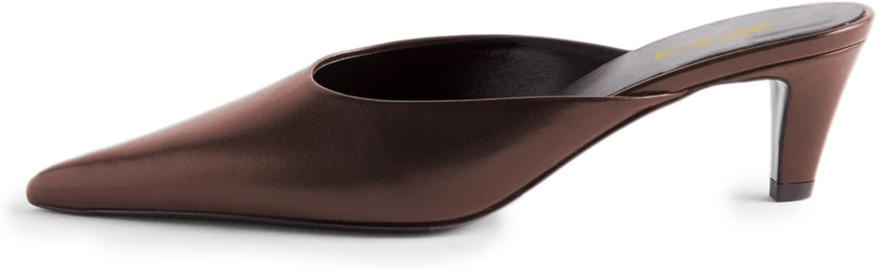 FOWT Women Pointed Toe Slip On Soft Insole Mules Kitten Heel Slip On Summer Casual Shoes Size 4-1... | Amazon (US)