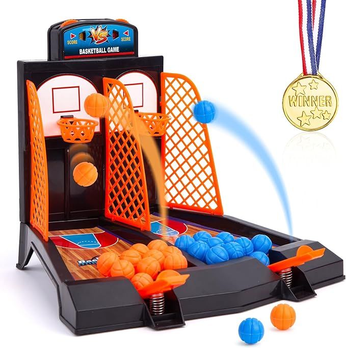 3 otters Basketball Shooting Game, 29PCS Tabletop Game Set Desktop Toys Arcade Basketball Game fo... | Amazon (US)