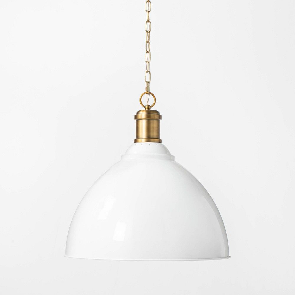Large Metal Dome Pendant Brass - Threshold designed with Studio McGee | Target