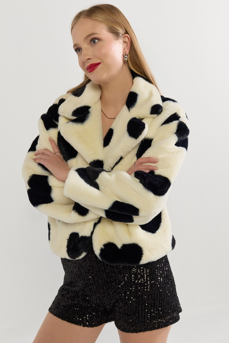 Isabelle All Heart Faux Fur Coat | Francesca's