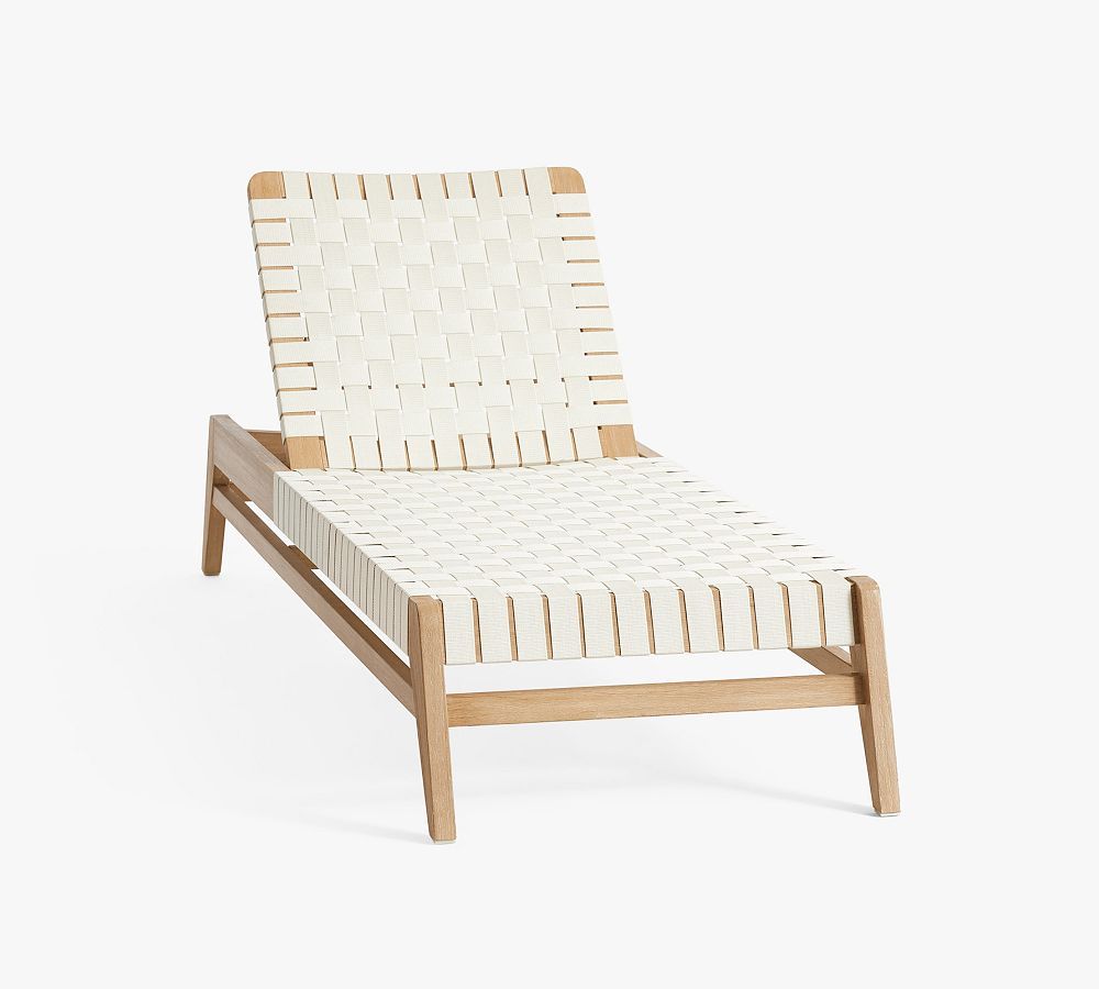 Monterey Stacking Outdoor Single Chaise | Pottery Barn (US)