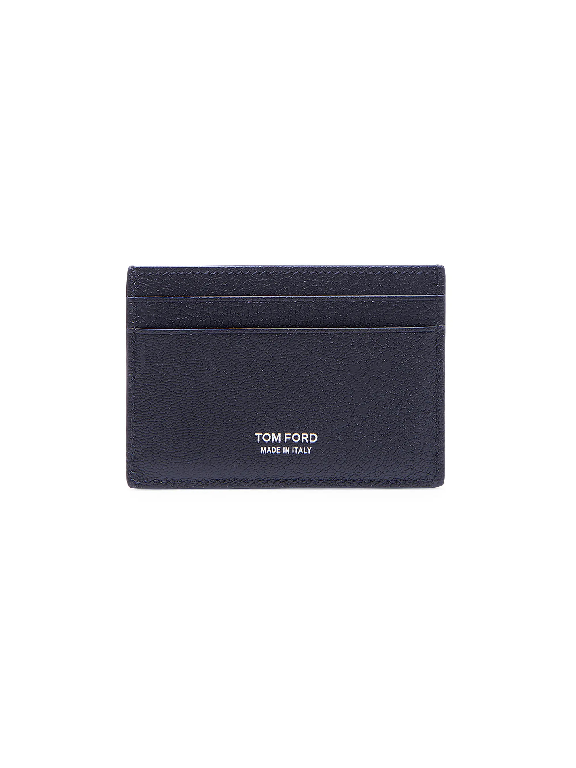 Elongated T-Line Leather Card Case | Saks Fifth Avenue