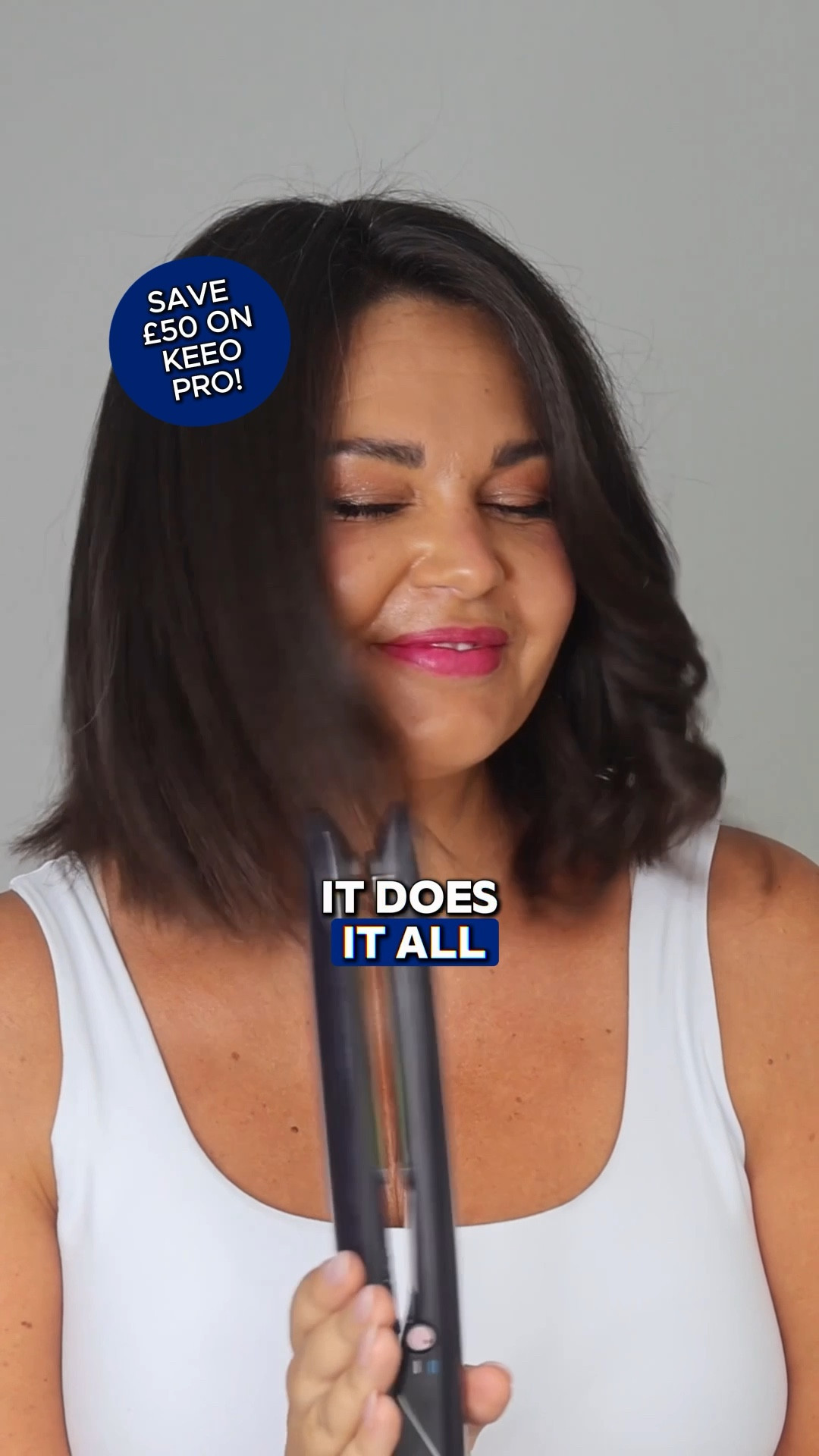 The new Keeo Genius Pro+ hair straightener is a world first, custom heat + custom tension for your own unique hair 💁🏼‍♀️✨

I’ve got very thick, coarse hair and this glides through without tugging or snagging. It leaves my hair sleek, glossy, and smooth while protecting it from damage.

Straighten, curl or wave, all with one tool 💫



#LTKuk #LTKstyletip #LTKbeauty