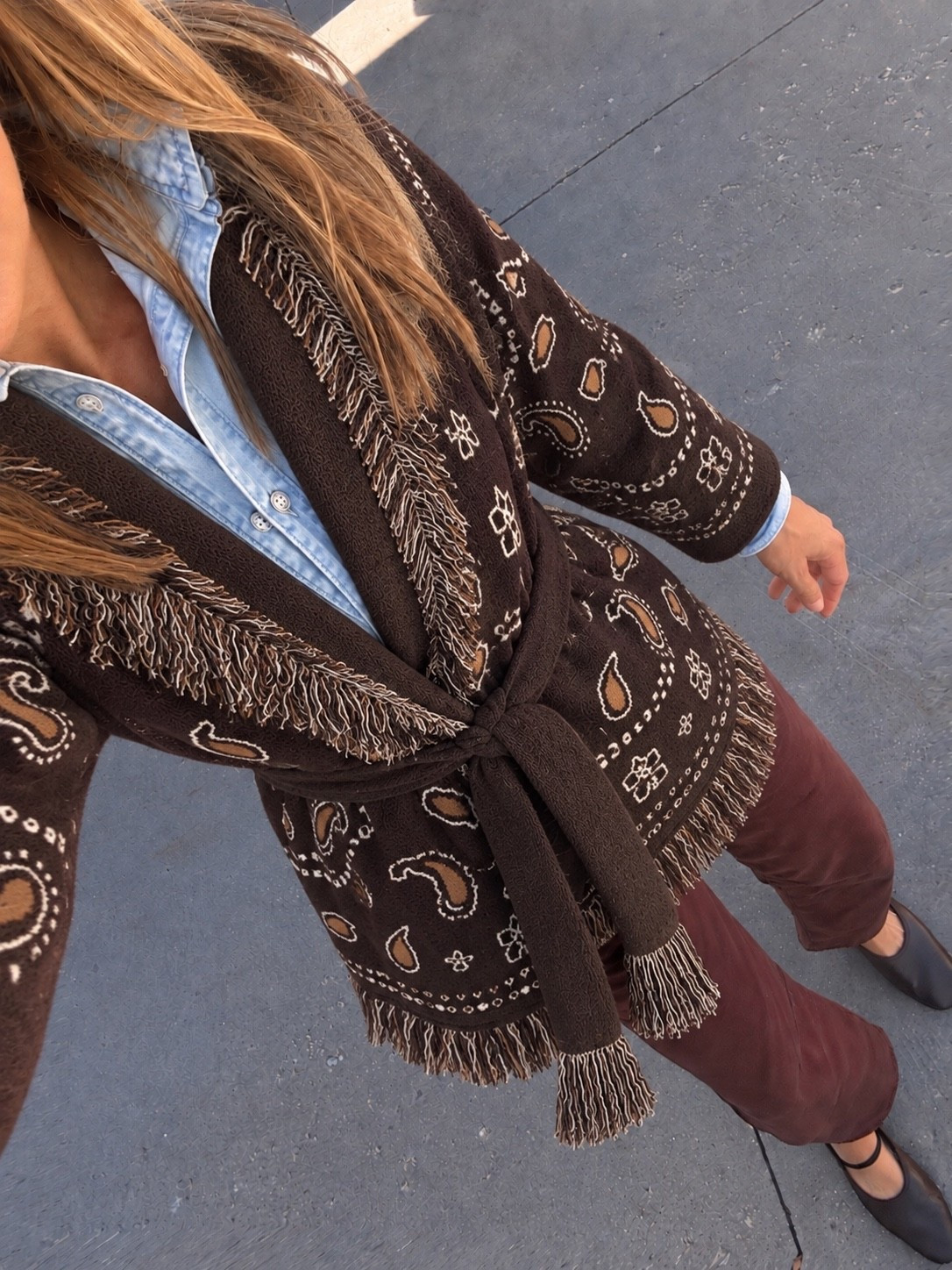 Paisley cardigan on sale