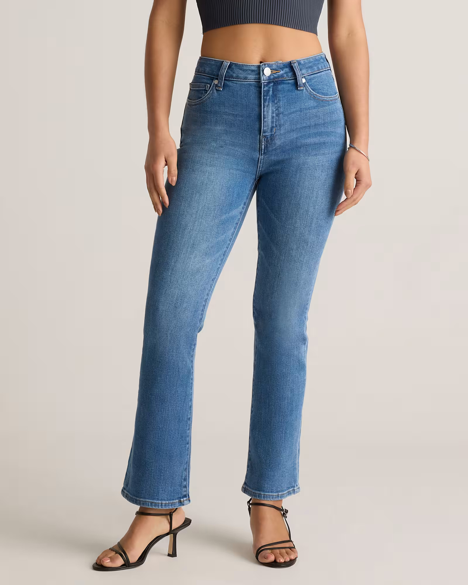 Bella Stretch Kick Flare Jeans | Quince