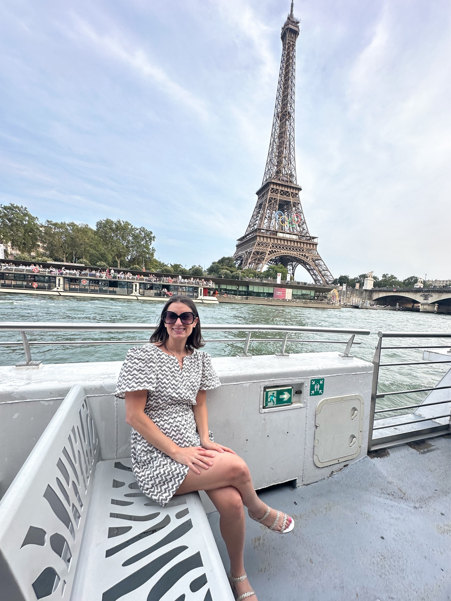 Paris Riverboat Eiffel Tower views! My romper is on sale! 

#LTKFallSale #LTKSaleAlert #LTKTravel