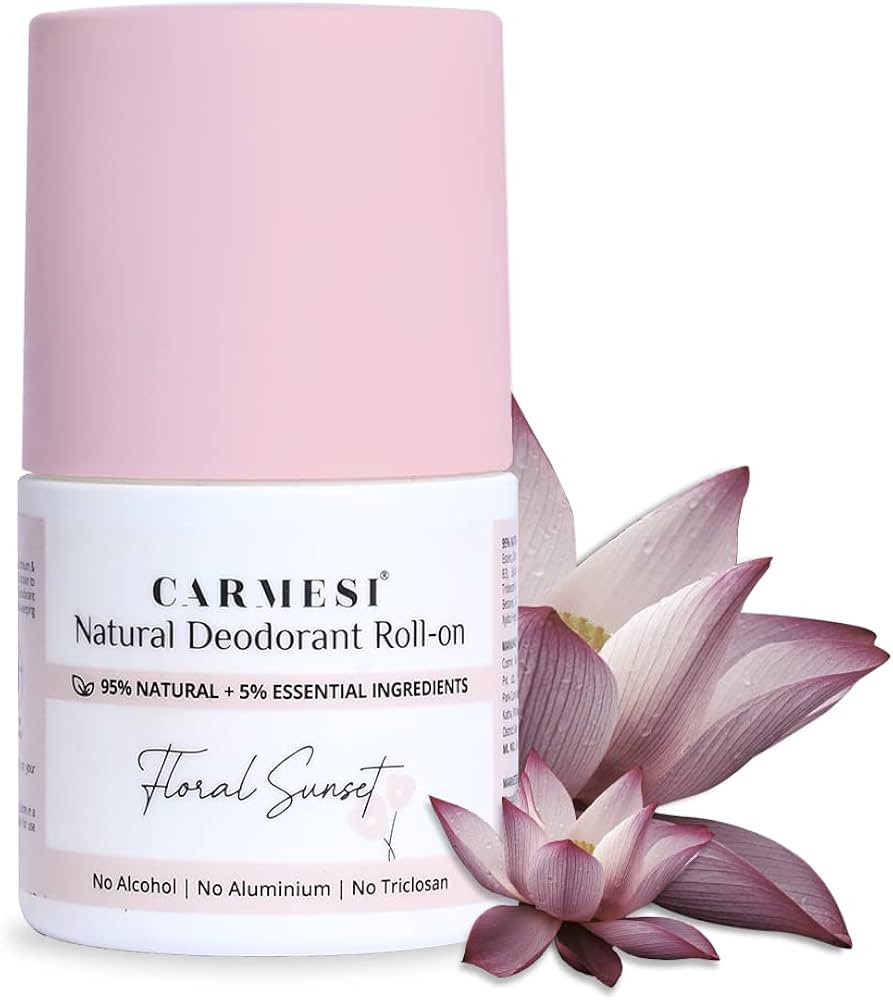 Natural Deodorant Roll On - Floral Sunset | Non-Sticky Deo | Reduces Dark Underarms & Body Odor |... | Amazon (US)