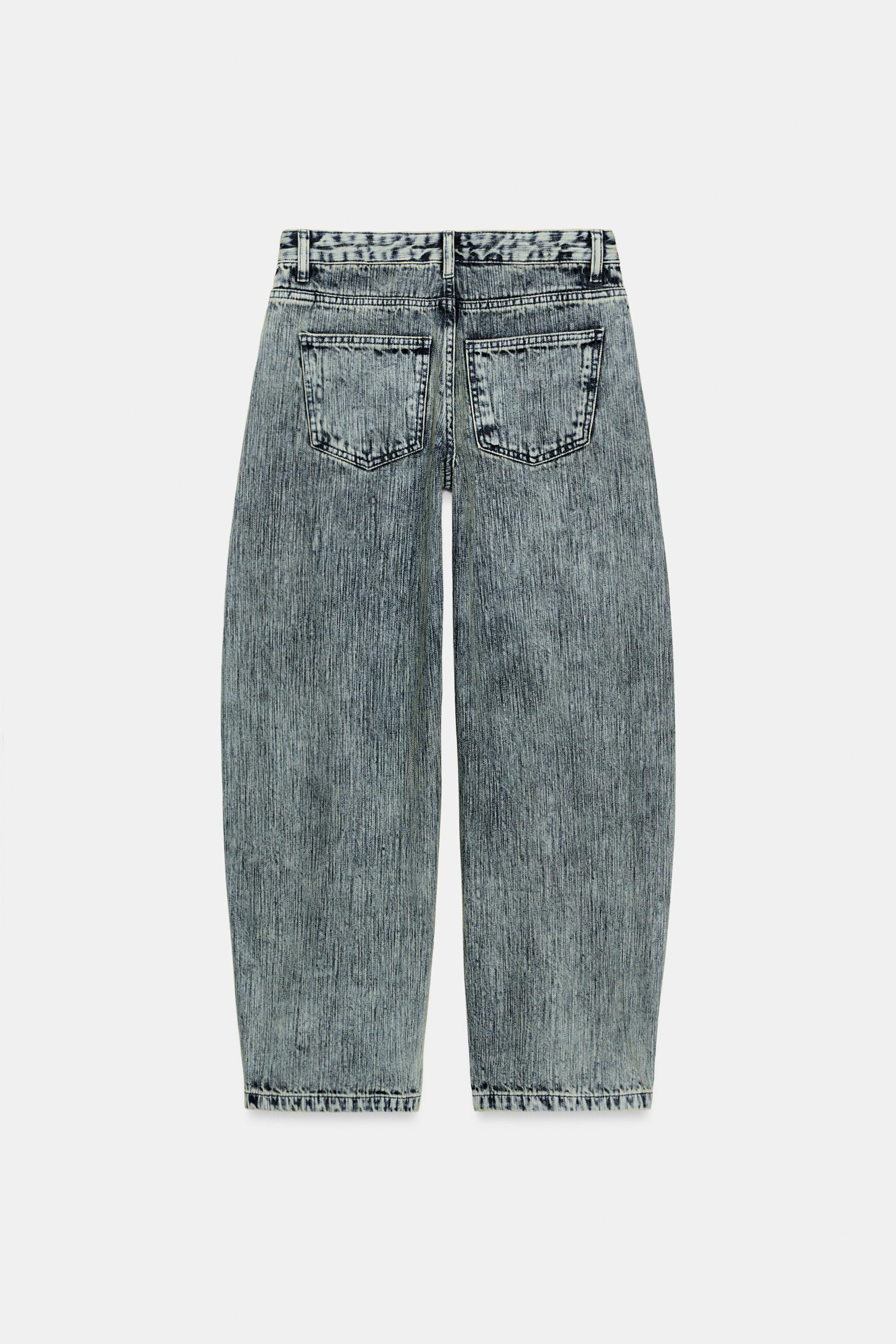 ZW COLLECTION RELAXED BALLOON MID-RISE JEANS | Zara US