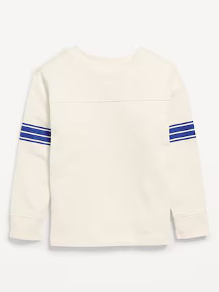 Oversized Long-Sleeve Striped T-Shirt for Toddler Boys | Old Navy (US)