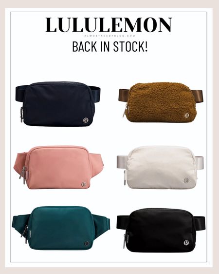 Lululemon belt bags are back in stock!

#LTKunder100 #LTKunder50