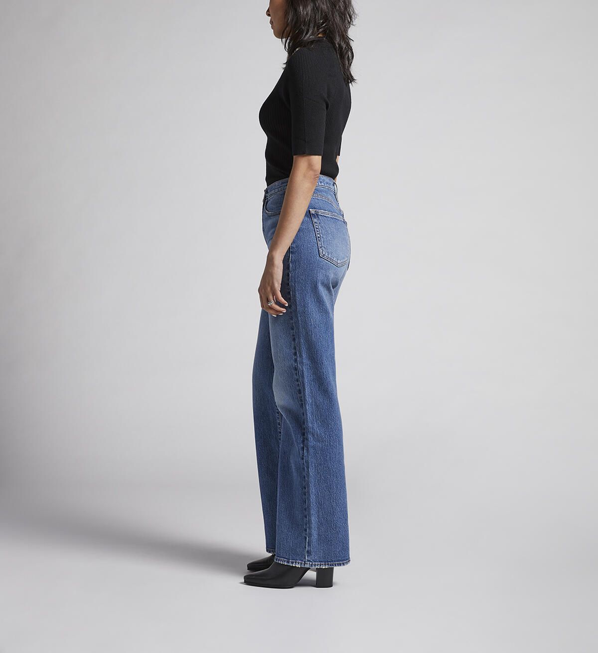 Highly Desirable High Rise Trouser Leg Jeans | Silver Jeans Co. (US)