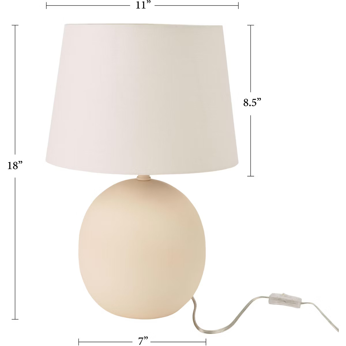 Nourison Home 18" Modern Round Table Lamp | Target