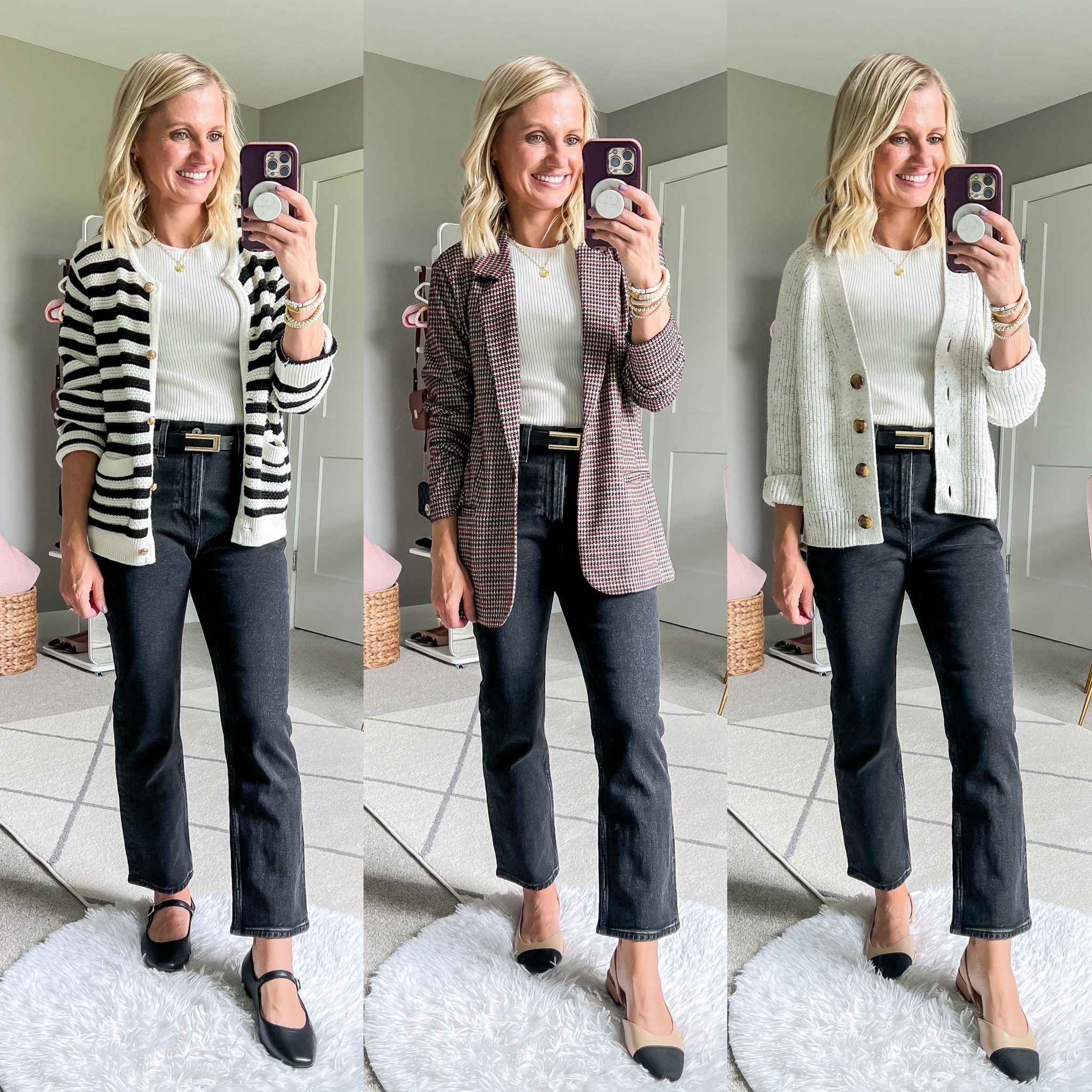 Mom-friendly fall capsule wardrobe outfits. For more details on post visit thriftywifehappylife.com

#LTKFindsUnder100 #LTKStyleTip #LTKSeasonal