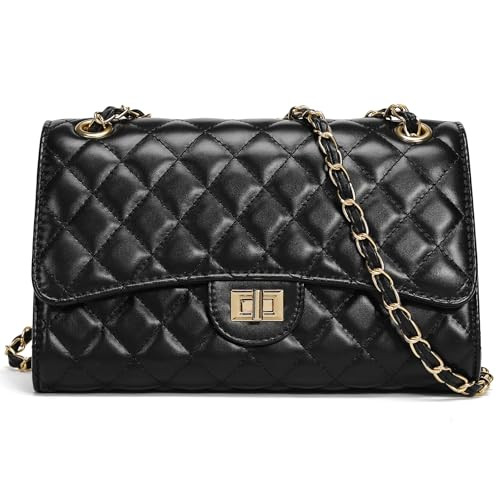 Quilted Crossbody Bag for Women Trendy Ladies Shoulder Bag Leather Cross Body Purses Clutch Bag w... | Amazon (CA)