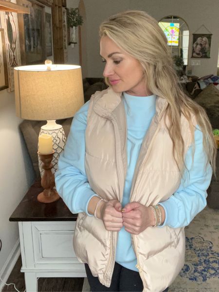 This oversized sweatshirt is so soft and comfortable. It has a slit in the side neck, so it’s not tight around your neck, which I love. I’m obsessed with this vest!!!! It literally goes with so much! The perfect travel outfit! 

#LTKtravel #LTKstyletip #LTKfindsunder50