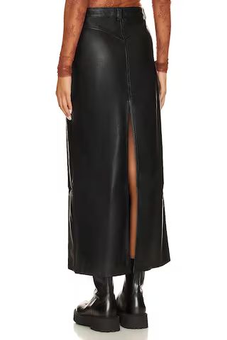 Free People City Slicker Faux Leather Maxi Skirt In Black from Revolve.com | Revolve Clothing (Global)