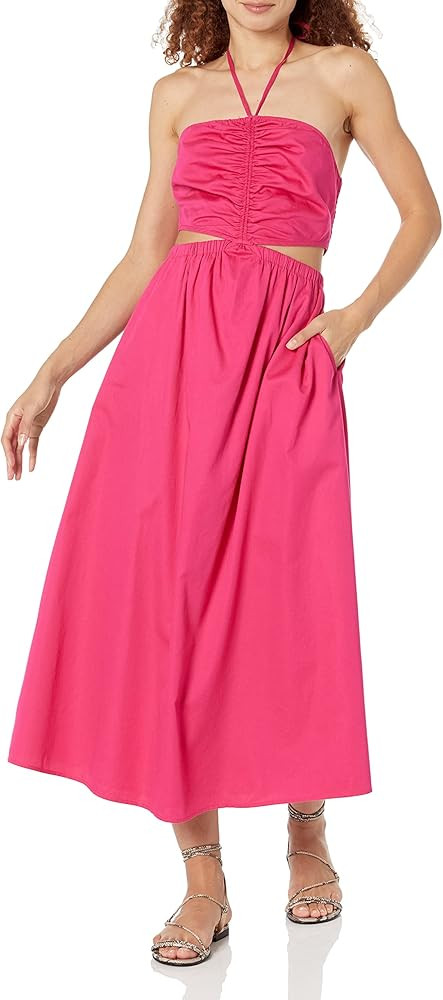 The Drop Women's Brinda Cotton Cutout Halter Maxi Dress | Amazon (US)