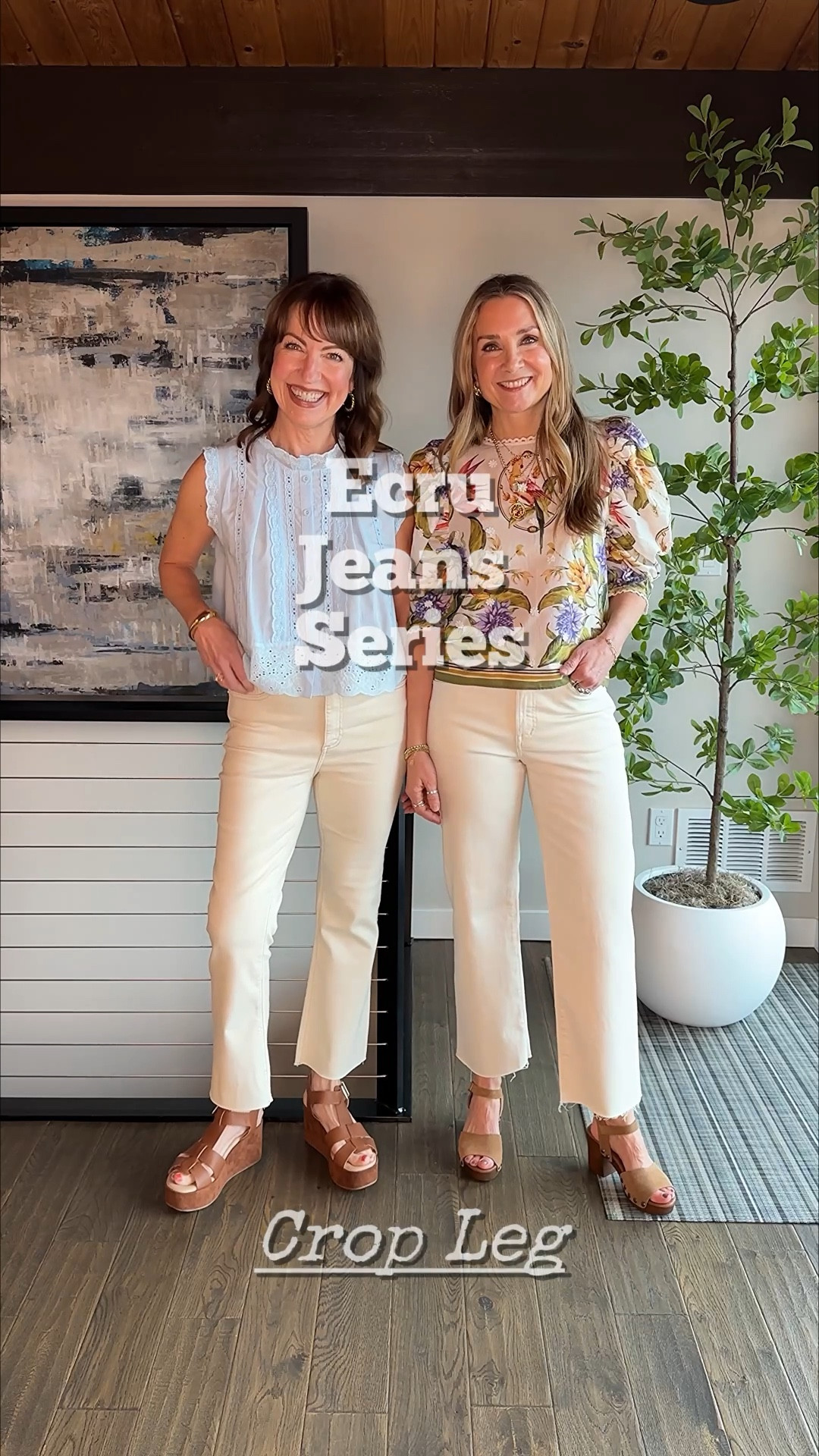 Comment SHOP for outfit links! 
Ecru jeans are so fresh for spring!🌸 These are our favorite cropped styles! We also linked our cute spring tops and shoes. We are both 5’6, small in tops and 26/27 in pants! 
How to Shop:🛍️
-Comment SHOP for outfit links
-Click the link in our bio to shop
-Watch our stories for links! 

Ecru jeans, Pistola, Madewell, cropped jeans, Amazon blouse, Farm Rio blouse, Cordani shoes 


#LTKOver40 #LTKootd #LTKgrwm