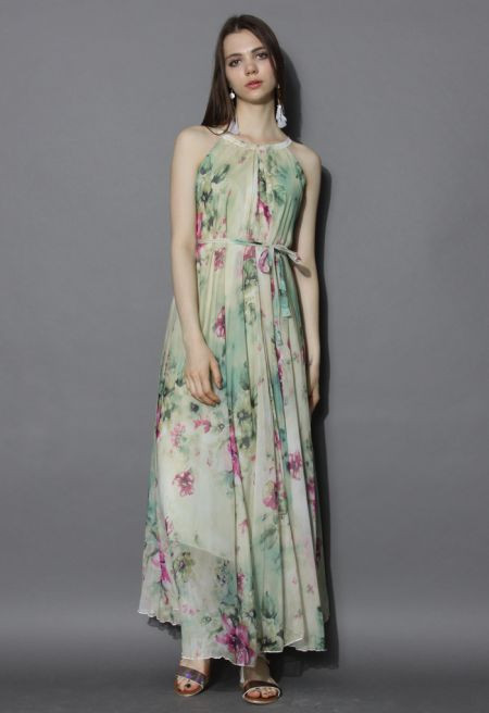 Flower Lullaby Maxi Slip Dress | Chicwish