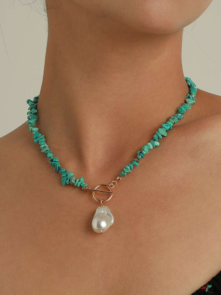 Stone Decor Necklace | SHEIN