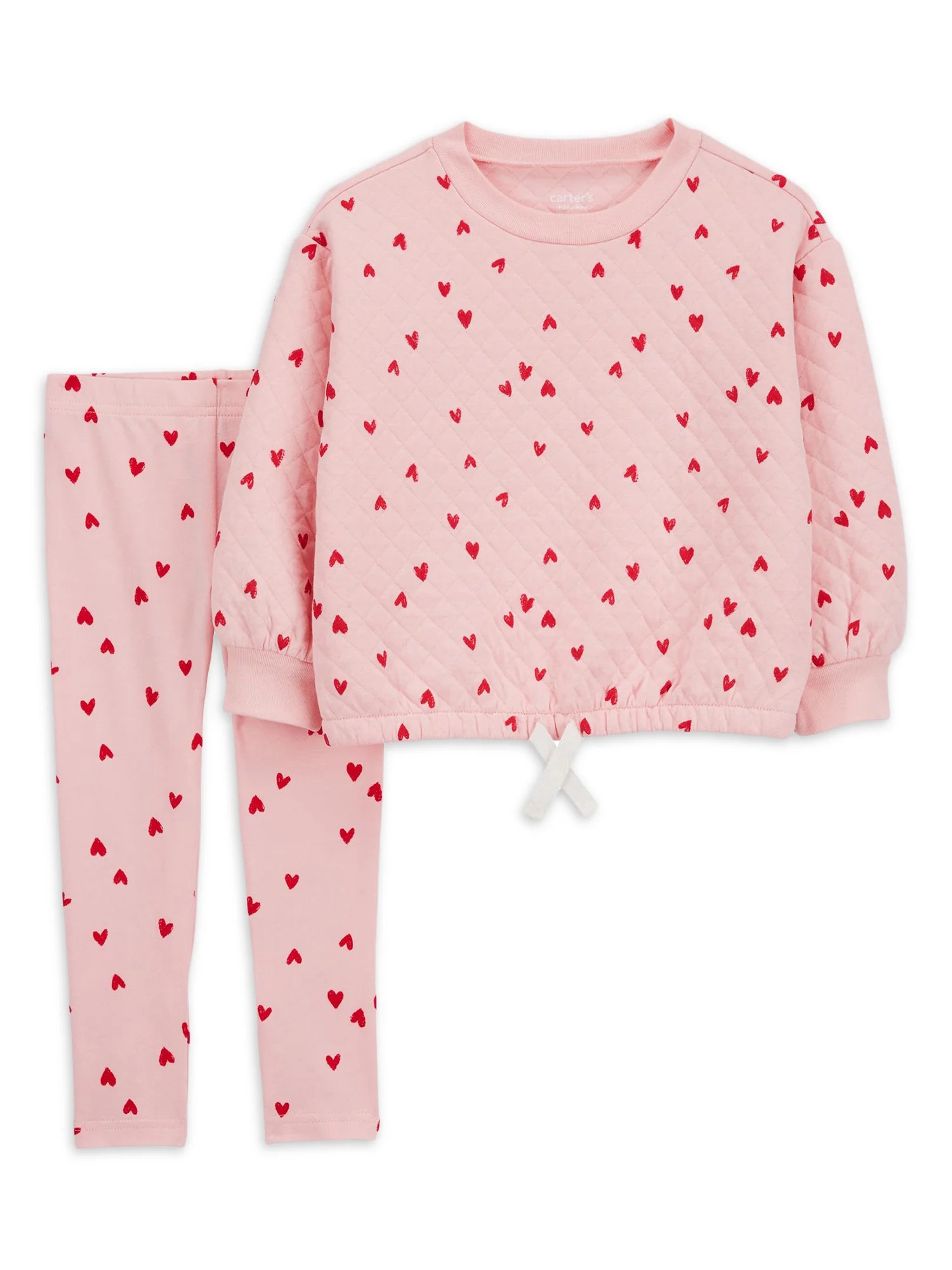 Carter's Child of Mine Baby and Toddler Girl Valentine's Day Outfit Set, 2-Piece, Sizes 12M-5T - ... | Walmart (US)