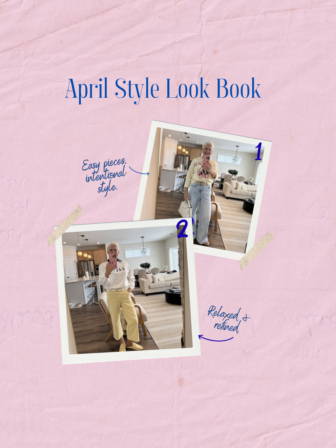 April Style Look Book. April always feels like a reset—the kind where you open the windows, lighten things up, and get a little more playful with what you wear. This look book is a mix of easy layers, fresh color, and pieces that just feel good right now. Nothing overthought, just outfits that work for real life and make getting dressed a little more fun again. 

 #LTKootd #LTKmomlife #LTKOver40