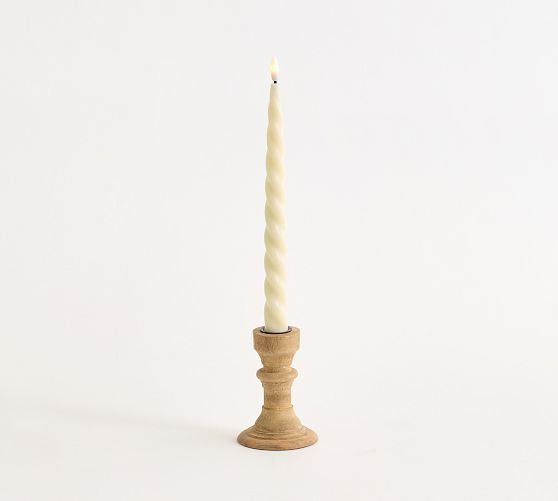 Flameless Spiral Taper Candle | Pottery Barn (US)
