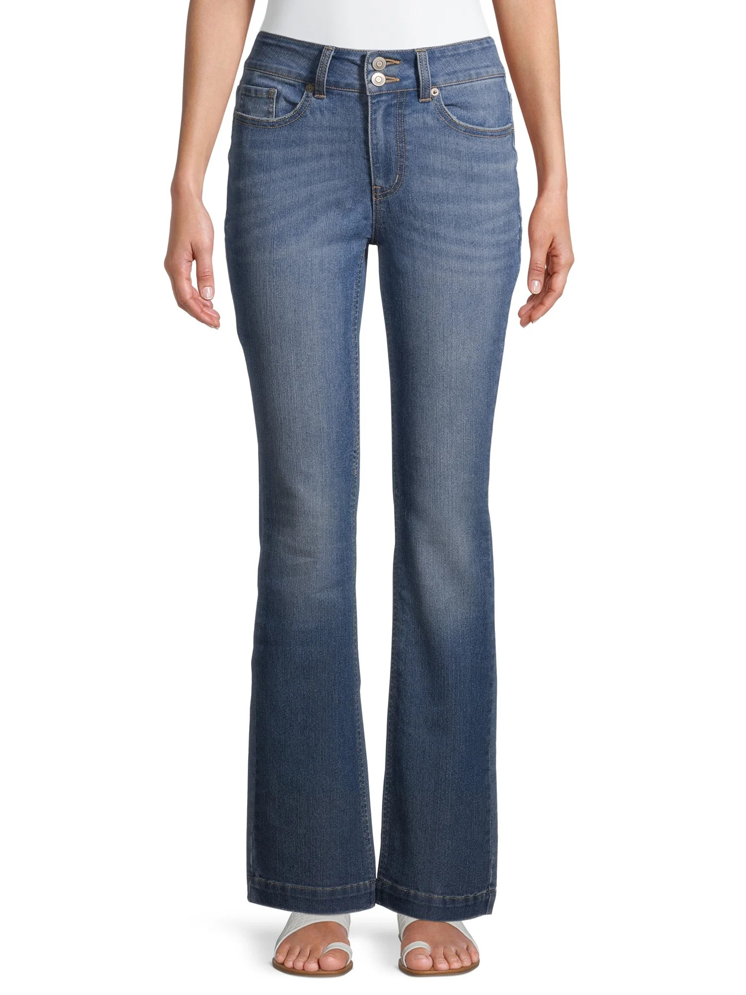 No Boundaries Juniors' High Rise Bootcut Jeans - Walmart.com | Walmart (US)