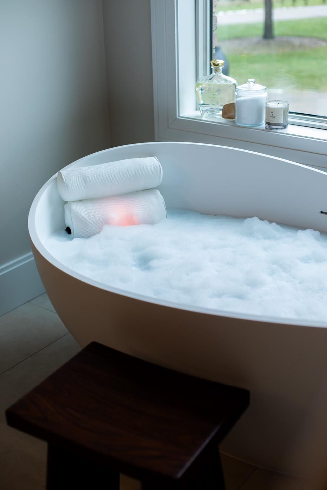 The ultimate bath time upgrade - the massaging bath pillow from Amazon!  

 #LTKselfcare #LTKHome