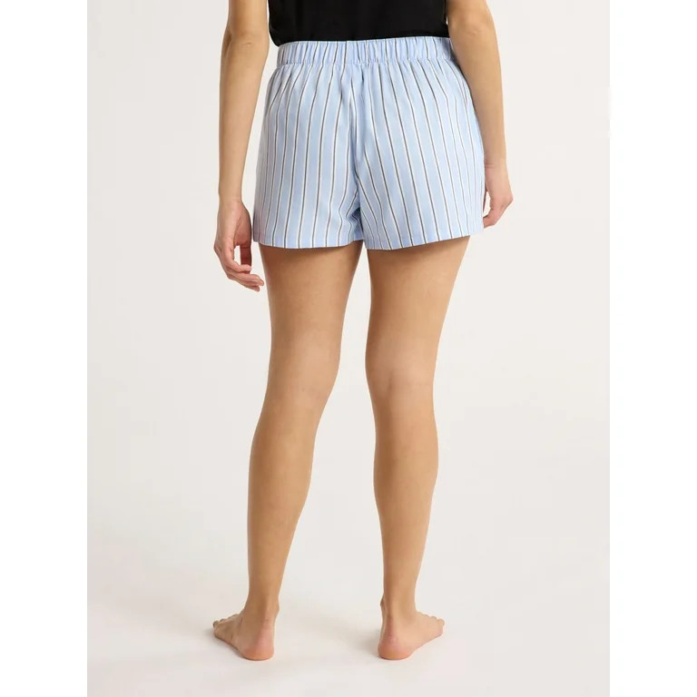 Joyspun Women's and Women’s Plus Woven Pajama Boxer Shorts, Sizes XS to 3X | Walmart (US)