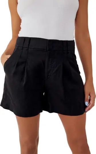 Chelsea High Waist Linen Shorts | Nordstrom