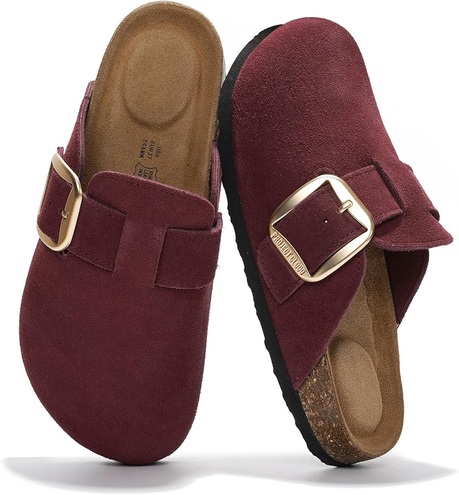 Project Cloud Genuine Leather Clogs for Women Shoes - Memory Foam Insole Womens Clogs - Non-Slip ... | Amazon (US)