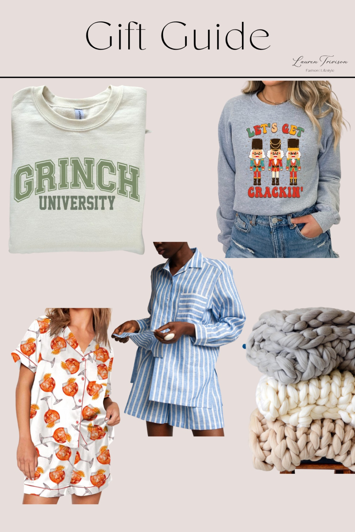 Cozy gifts for her! Featuring unique pajamas and big blankets!

#LTKGiftGuide #LTKfindsunder100 #LTKmidsize