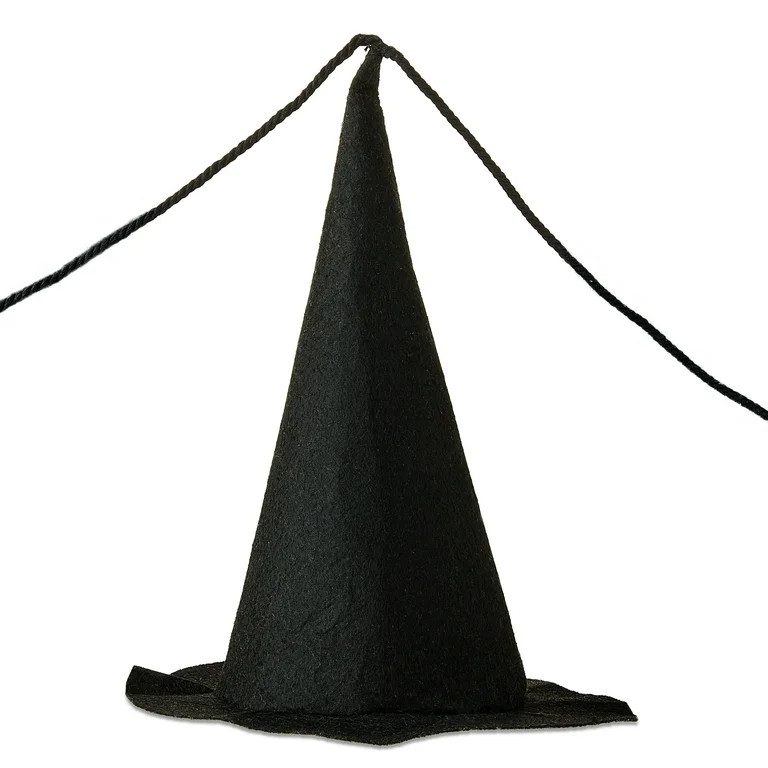 Witch Hat Garland, Black, 9.6', Halloween by Way To Celebrate - Walmart.com | Walmart (US)