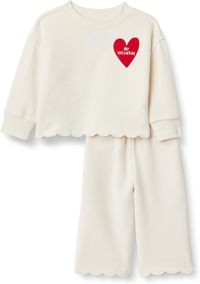 Amazon Essentials x Sofia Grainge Toddlers and Baby Girls' French Terry Pant and Top Set | Amazon (US)