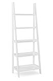 Linon Gleason Modern Classic White Ladder Bookshelf | Amazon (US)